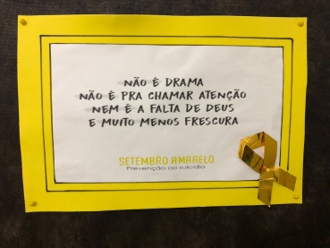 Foto 8: CRAS realiza atividades em prol ao Setembro Amarelo