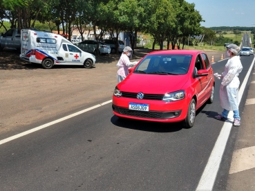 Foto 1: Quatá volta a fazer barreira sanitária