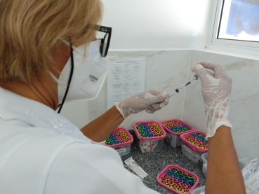 Foto 4: DIA HISTÓRICO! 22/01/21. Primeiras vacinas contra o Covid - 19 são aplicadas em Quatá