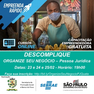 Foto 2: Cursos do SEBRAE ON-LINE