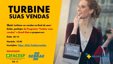 Notícia Turbine Suas Vendas será tema de evento gratuito do Sebrae-SP