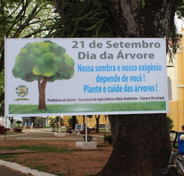 Foto 26: Comemoração ao Dia da Árvore. A favor da saúde. Em respeito ao Meio Ambiente!