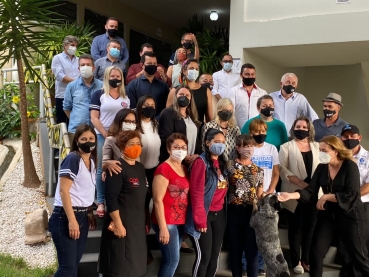 Foto 3: Diretor e Coordenador da ETEC de Quatá prestigiam visita do Vice-governador Rodrigo Garcia na região