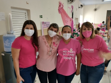 Foto 3: Mês de Prevenção ao Câncer de Mama. 