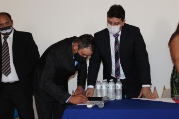 Foto 114: Reeleito, Marcelo Pecchio toma posse como Prefeito de Quatá