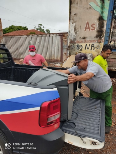 Foto 1: Mais de 500 quilos são arrecadados na coleta de lixo eletrônico