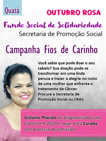 Foto 5: Projetos do Outubro Rosa são lançados pelo fundo Social de Solidariedade de Quatá