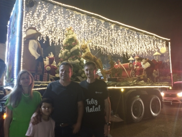 Foto 18: Um Natal inesquecível! Carreta de Natal: pela primeira vez em Quatá