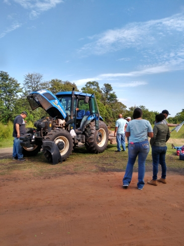 Foto 1: Treinamento de veículos pesados