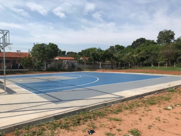 Foto 1: Mais obras em Quatá!  Esporte em destaque