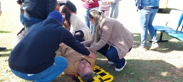 Foto 9: Capacitação de urgência e emergência para profissionais que atendem pacientes com surtos psiquiátricos