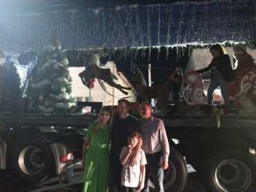 Foto 11: Um Natal inesquecível! Carreta de Natal: pela primeira vez em Quatá