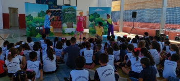 Foto 6: Projeto Turma da Ação - Peça Missão Natureza é apresentada nas Escolas Municipais