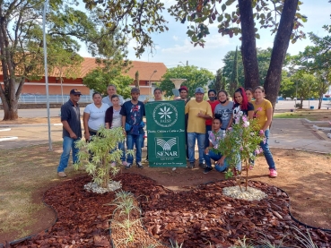 Foto 1: Encerramento do Curso de Jardinagem