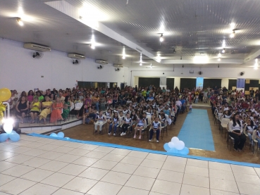 Foto 98: Encanto e Beleza marcaram a noite de Formatura da Educação Infantil Municipal de Quatá