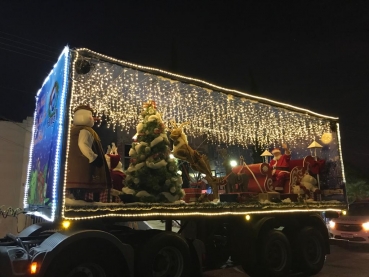 Foto 3: Um Natal inesquecível! Carreta de Natal: pela primeira vez em Quatá