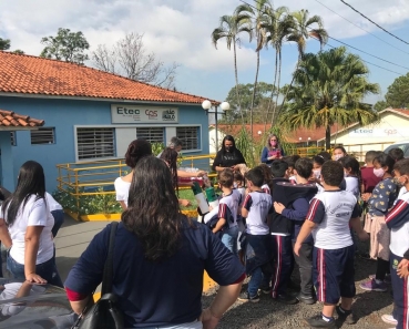 Foto 11: Alunos da Rede Municipal participam de visita na ETEC de Quatá