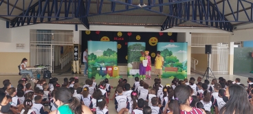 Foto 38: Projeto Turma da Ação - Peça Missão Natureza é apresentada nas Escolas Municipais