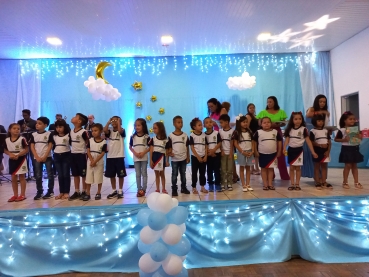 Foto 31: Encanto e Beleza marcaram a noite de Formatura da Educação Infantil Municipal de Quatá
