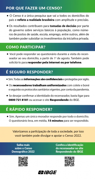 Foto 3: RECEBA OS RECENSEADORES. Acesse aqui e se informe.