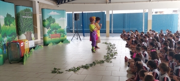 Foto 25: Projeto Turma da Ação - Peça Missão Natureza é apresentada nas Escolas Municipais