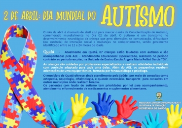 Foto 2: AEE - Atendimento Educacional Especializado de Quatá atende 07 crianças com autismo