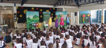 Foto 28: Projeto Turma da Ação - Peça Missão Natureza é apresentada nas Escolas Municipais