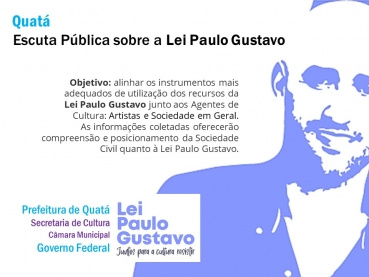 Foto 1: 2ª Oitiva/Escuta Pública sobre a Lei Paulo Gustavo