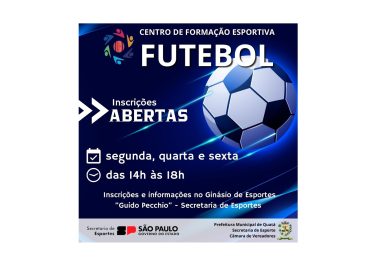 Notícia Centro de Formação Esportiva: FUTEBOL
