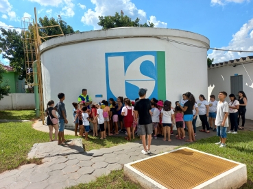 Foto 5: Dia Mundial da Água: Crianças visitam Poço de Captação de Água e Reservatório da Sabesp 