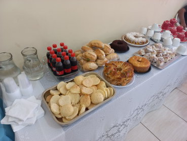 Foto 5: Café da manhã  com as Entidades Municipais