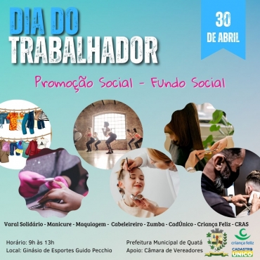 Foto 3: Festa em comemoração ao Dia do Trabalhador