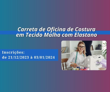 Foto 1: Carreta de Oficina de Costura em Tecido Malha com Elastano