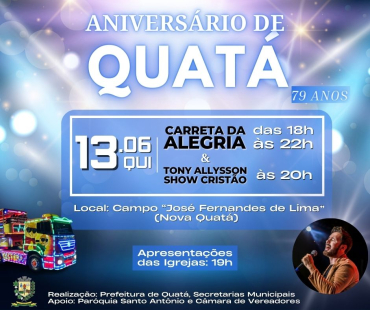 Foto 2: Comemore o Aniversário de Quatá - 79 anos