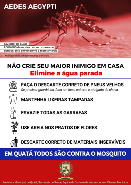 Foto 5: CAMPANHA CONTRA A DENGUE!  ELIMINE OS CRIADOUROS.