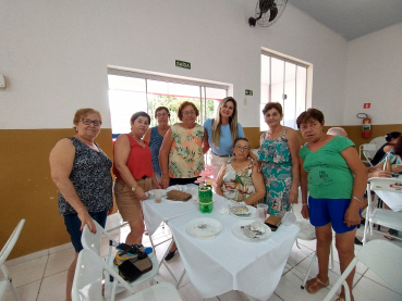 Foto 41: Café da Tarde especial celebra o Mês da Mulher com o Grupo da Melhor Idade