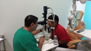Atendimento oftalmológico para crianças
