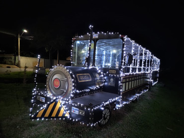 Notícia Trenzinho iluminado. A magia do Natal em Quatá!