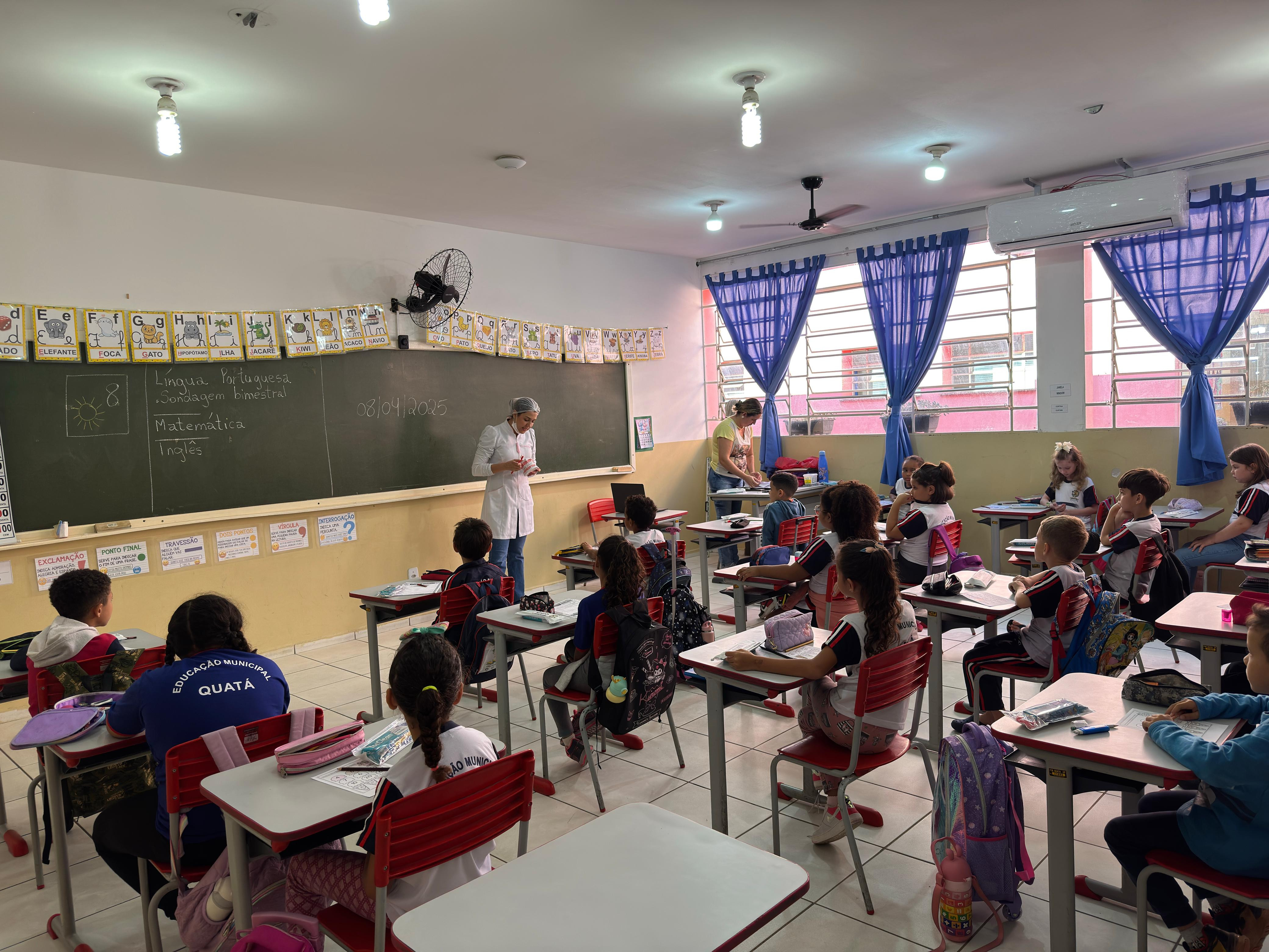 Foto 14: Ações de prevenção em saúde bucal