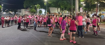 Foto 66: Caminhada e Passeio Ciclístico em prol do Outubro Rosa