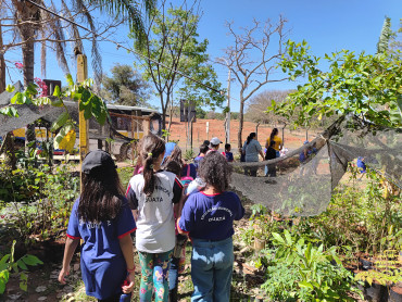 Foto 29: Alunos da Escola Orísia participam de ação educativa no Centro de Educação Ambiental de Paraguaçu Paulista