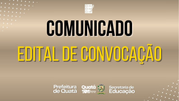 Edital de Convocação dos Professores