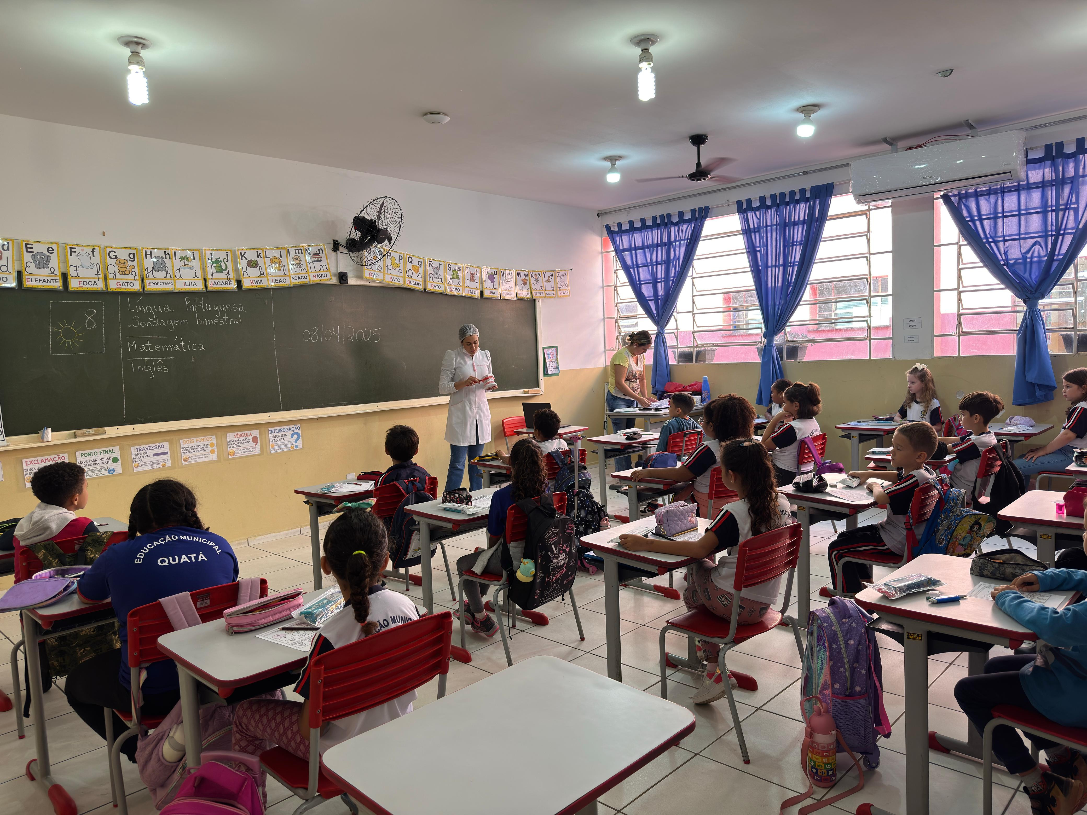 Foto 12: Ações de prevenção em saúde bucal