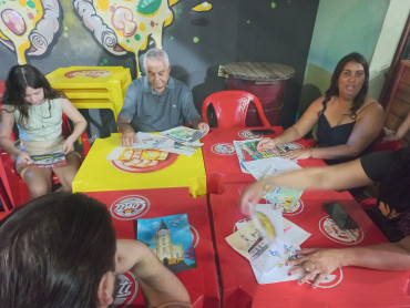Foto 6: Quatá realiza 1º Concurso: quem Come Mais Pizza e Concurso Arte na Caixa