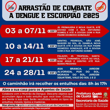 Foto 1: Colabore com o Mutirão da Dengue
