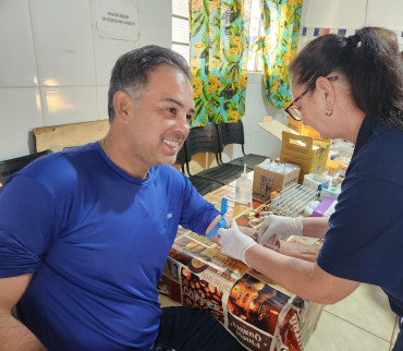 Foto 22: Campanha Novembro Azul: Saúde realiza exames em Funcionários Municipais