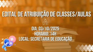 Edital de Atribuição de Classes/Aulas