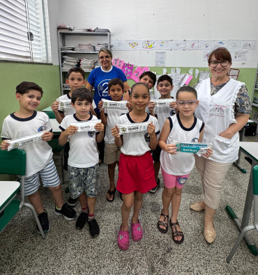 Foto 75: Saúde Bucal vai até as Escolas Municipais e particulares de Quatá