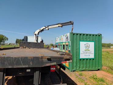 Foto 5: Implantação de caçamba e Ecoponto na Zona Rural