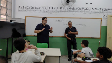 Foto 9: Guarda Municipal de Quatá realiza visita à Escola Chiquinho